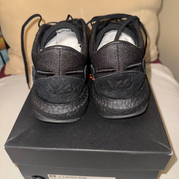Adidas Y-3 Rhisu Run Triple Black Snaekers FU8504 Men 8 - Picture 6 of 8